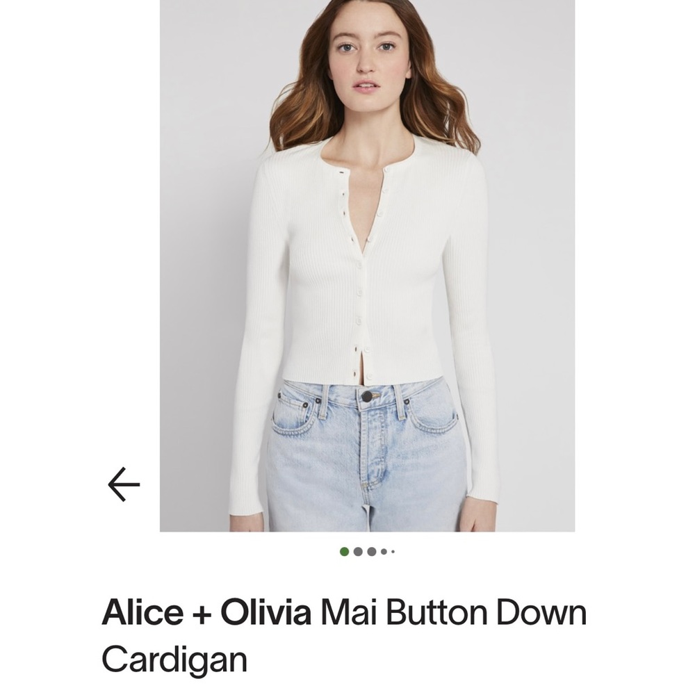 Alice + Olivia Mai Button Down Cardigan